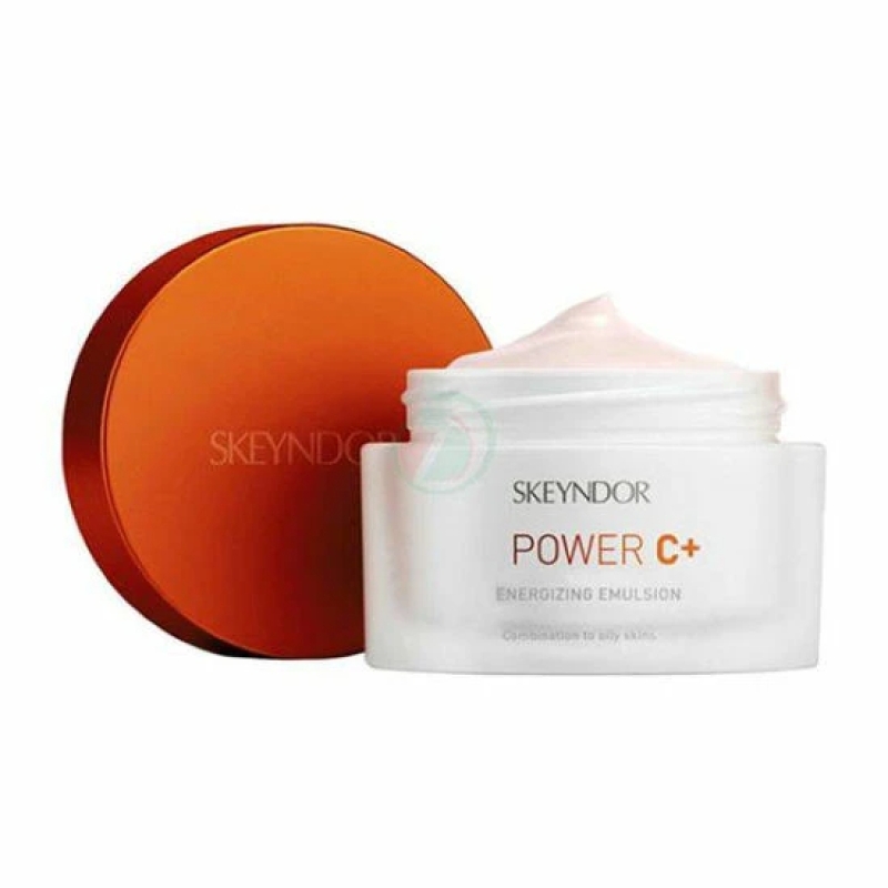 Skeyndor Power C+ Energizing Emulsion 50ml_ Nhũ tương tái tạo năng lượng, chống oxy hóa, làm đều màu dành cho da thường và hỗn hợp thiên dầu