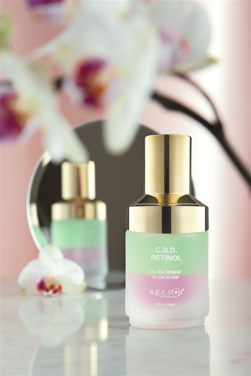Tinh chất Retinol kháng viêm, làm dịu và phục hồi cho làn da căng bóng Agestop C.B.D. Retinol Glow Elixir