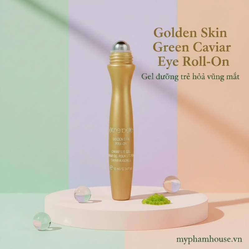 Gel Dưỡng Mắt Vàng 24K & Green Caviar Roll-On: Trẻ Hóa Vùng Da Mắt