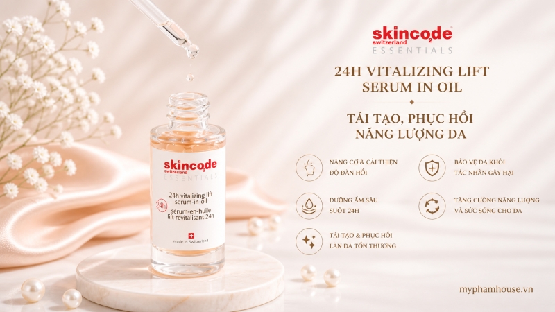 Huyết Thanh Nâng Cơ Skincode Essentials 24h Vitalizing Lift Serum In Oil: Tái Tạo, Phục Hồi Năng Lượng Da