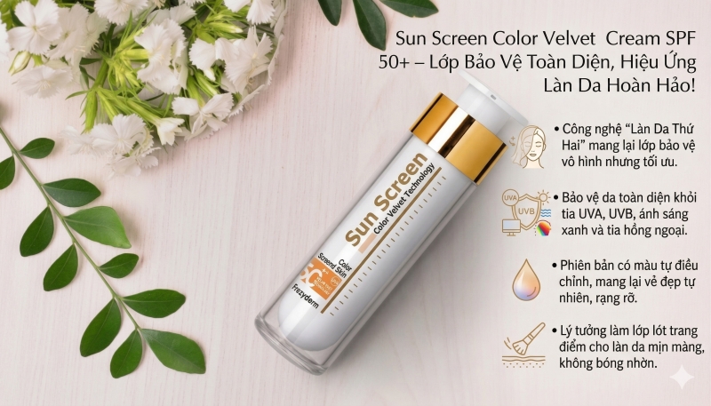 Kem Chống Nắng Frezyderm Kiềm Dầu Có Màu SPF 50+ Che Khuyết Điểm Hoàn Hảo