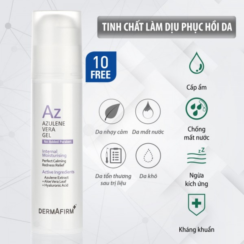 Thần Dược Dưỡng Ẩm Và Tái Tạo Da Dermafirm Azulene Vera Gel