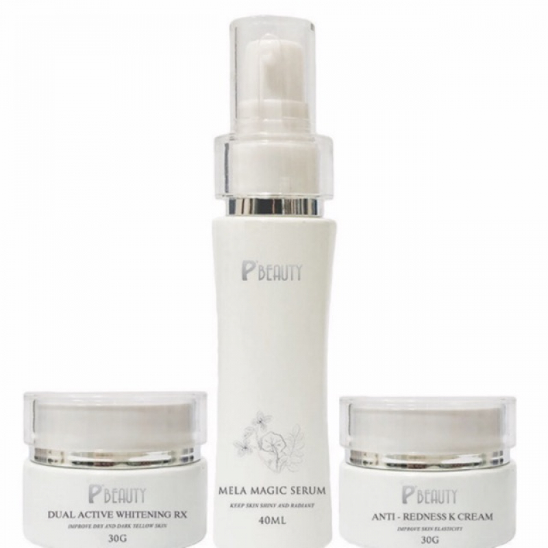 Bộ Sản Phẩm Trị Nám Và Tái Tạo Da Thần Kỳ P Beauty Mela Magic