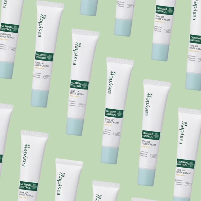 Easydew Calming Control Tone Up Cover Cream 40ml _ Kem nền chống nắng trang điểm phục hồi,làm dịu làn da nhạy cảm và dầu mụn