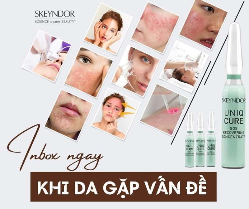 Skeyndor Uniqcure SOS Recovering Concentrate_Tinh chất siêu tái tạo và phục hồi da