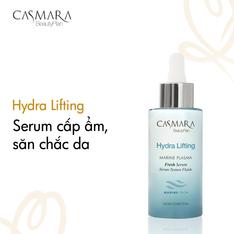 Tinh chất Casmara Hydra Lifting Marine Plasma Serum: Cấp ẩm sâu, nâng cơ trẻ hóa da khô lão hóa