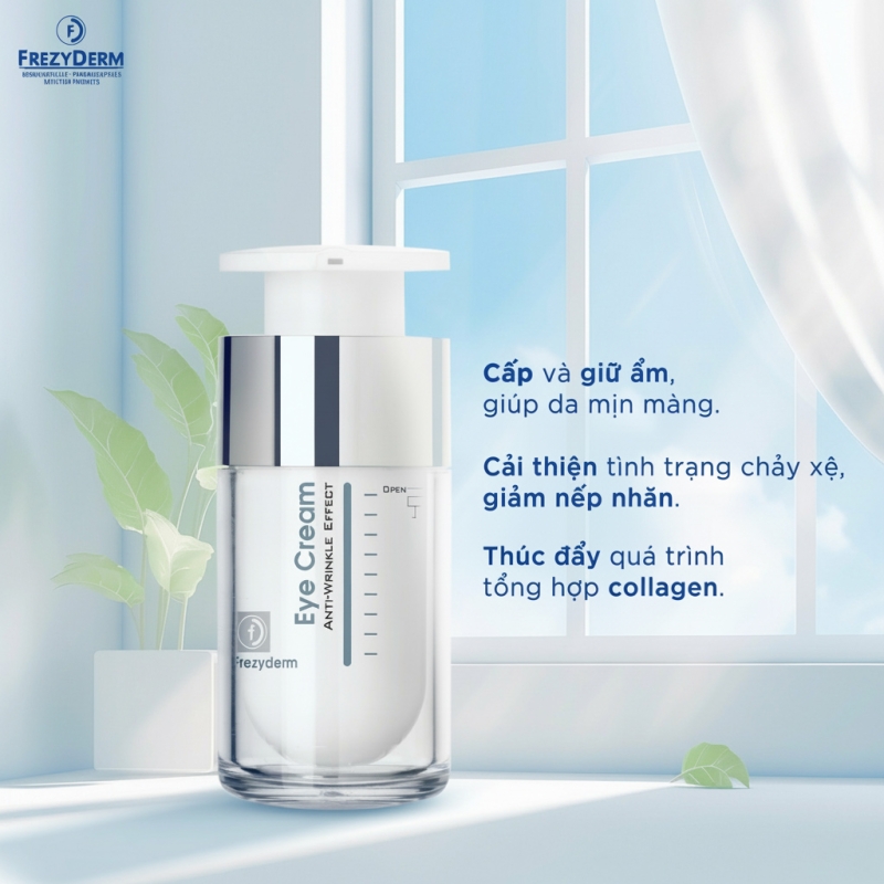 Kem Frezyderm Anti-Wrinkle Eye Cream: Đánh bay nếp nhăn, trẻ hóa vùng mắt