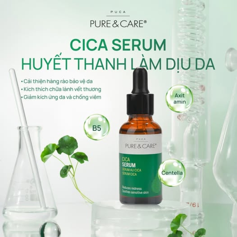Tinh chất phục hồi & làm dịu cho làn da nhạy cảm Pure & Care Cica Serum