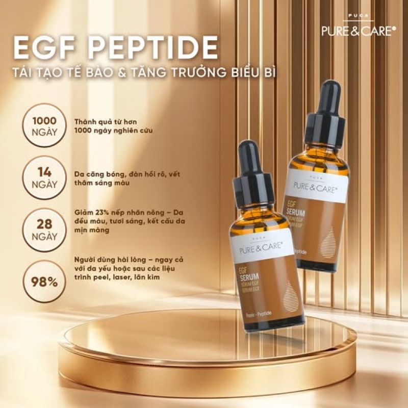 EGF Peptide Serum _ Tinh chất tăng trưởng biểu bì & tái tạo tế bào