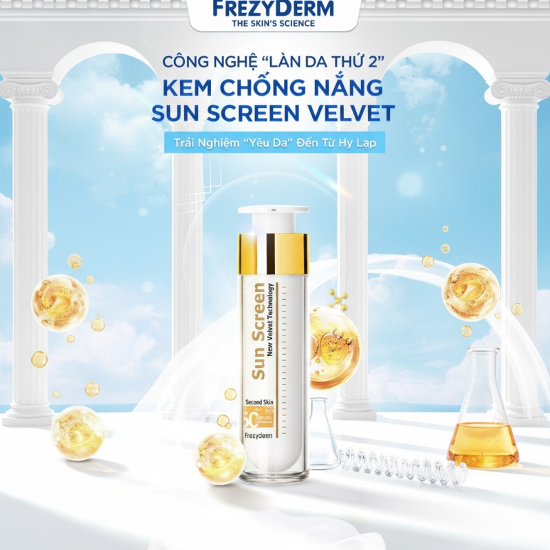 Kem Chống Nắng Frezyderm Kiềm Dầu Có Màu SPF 50+ Che Khuyết Điểm Hoàn Hảo