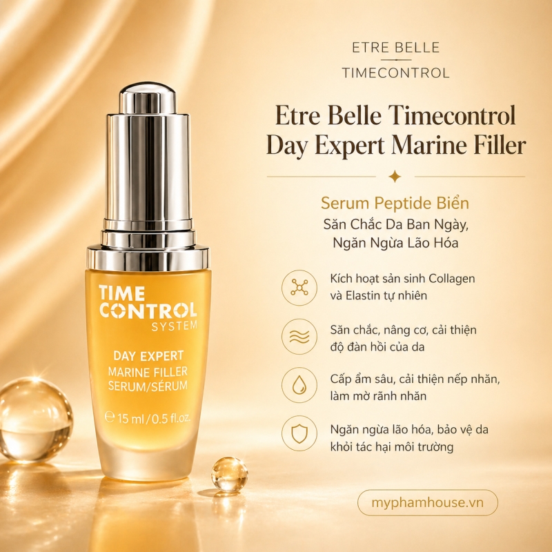 Etre Belle Timecontrol Day Expert Marine Filler: Serum Peptide Biển Săn Chắc Da Ban Ngày, Ngăn Ngừa Lão Hóa