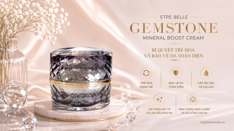Etre Belle Gemstone Mineral Boost Cream: Nâng Tầm Làn Da Với Khoáng Chất Quý Giá