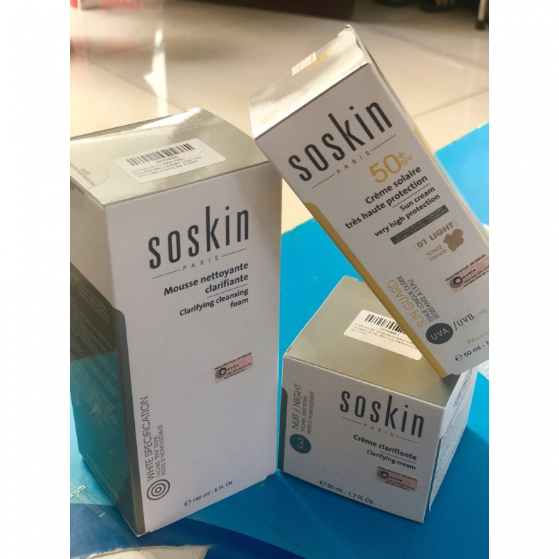 Sữa Rửa Mặt Trắng Da Soskin Clarifying Cleansing Foam