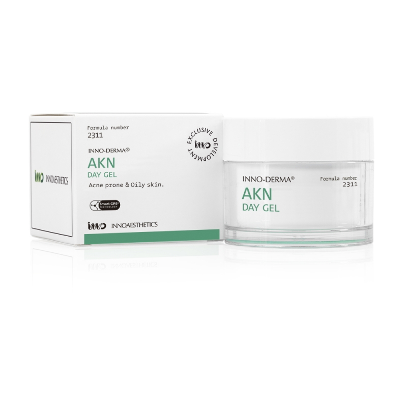 INNO DERMA Innoaesthetics Akn Day Gel Acne _ Gel đặc trị dành cho da dầu, mụn và phục hồi tổn thương da sau viêm
