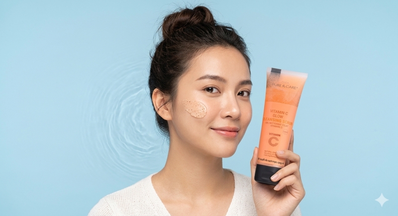 Gel Tẩy Tế Bào Chết Vitamin C Pure And Care - Sáng Da, Mịn Màng Rạng Rỡ