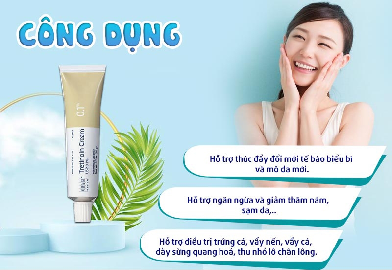 Treatment Tretinoin Obagi Cream 0.1%_Kem đặc trị mụn, thâm và nám da