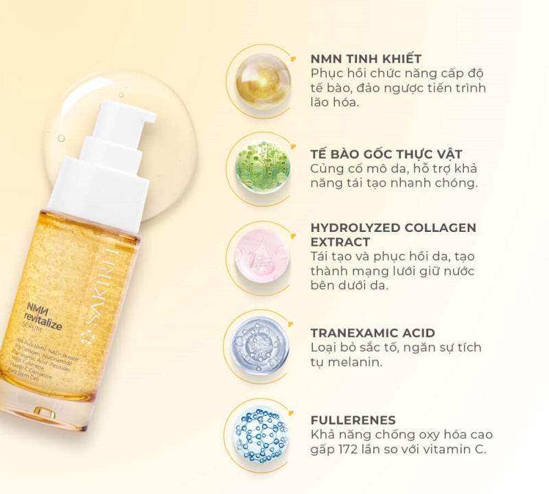 Serum NMN Sakirei | Dưỡng Phục Hồi, Tái Tạo Da Chuyên Sâu