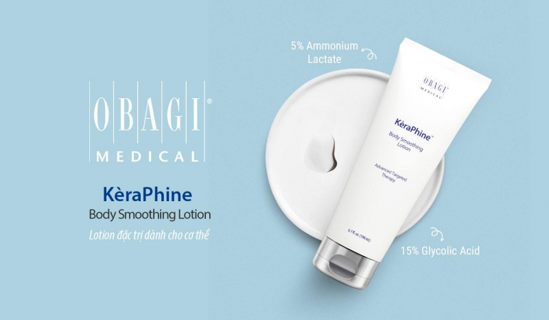 Obagi Kèraphine Body Smoothing Lotion_Kem dưỡng thể loại bỏ tế bào chết và ngăn ngừa lão hóa toàn thân