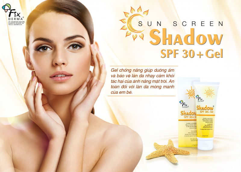 Kem chống nắng vật lý dạng gel Fixderma Shadow Gel SPF 30+ PA+++