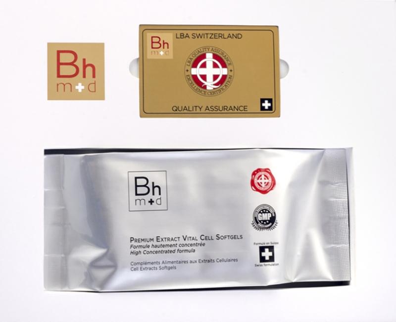Viên uống tế bào gốc hồi sinh tuổi xuân và trẻ hóa tế bào toàn diện Bhm+d Vital cell softgels premium extracts