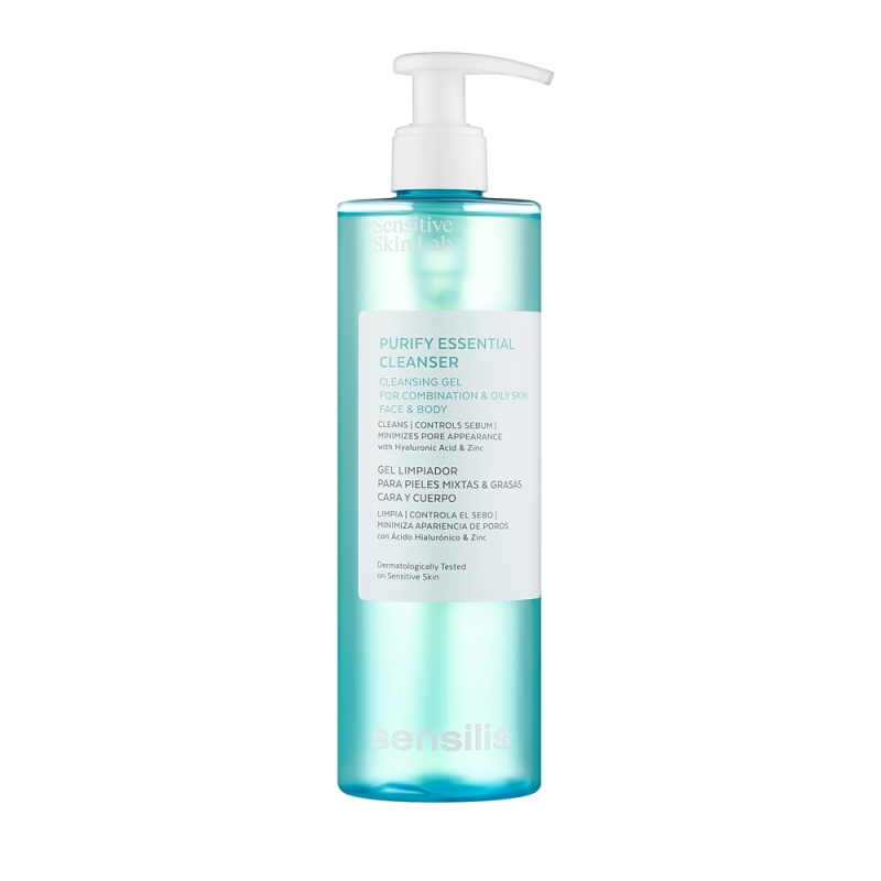 Sữa rửa mặt dạng gel giúp làm sạch sâu & thu nhỏ lỗ chân lông _ Sensilis Purify Essential Cleanser
