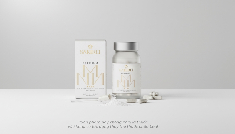 Viên Uống Chống Lão Hóa SAKIREI PREMIUM N.M.N 9120 – Bí Quyết Trẻ Hóa Toàn Diện
