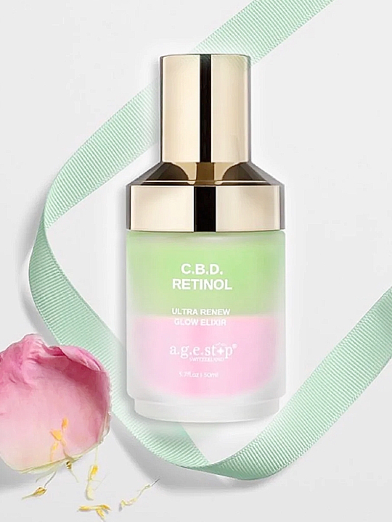Tinh chất Retinol kháng viêm, làm dịu và phục hồi cho làn da căng bóng Agestop C.B.D. Retinol Glow Elixir