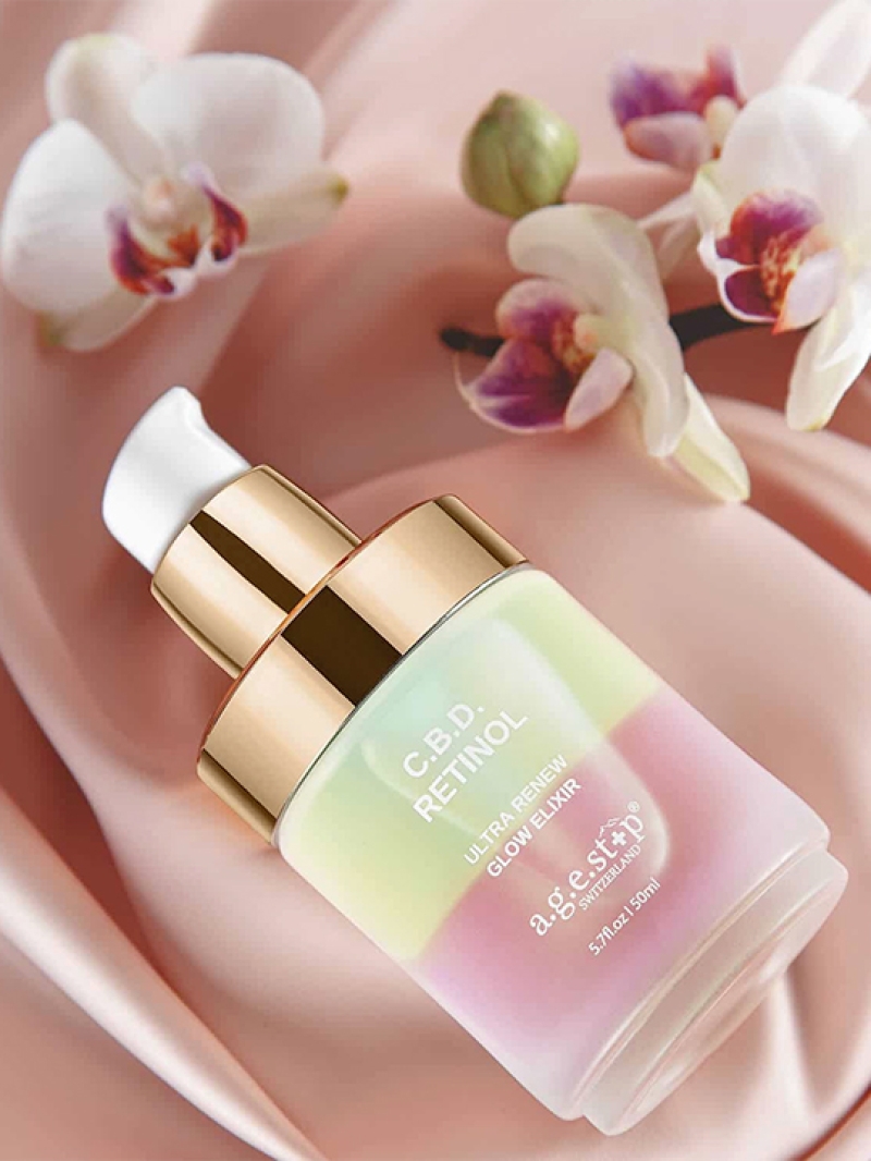 Tinh chất Retinol kháng viêm, làm dịu và phục hồi cho làn da căng bóng Agestop C.B.D. Retinol Glow Elixir