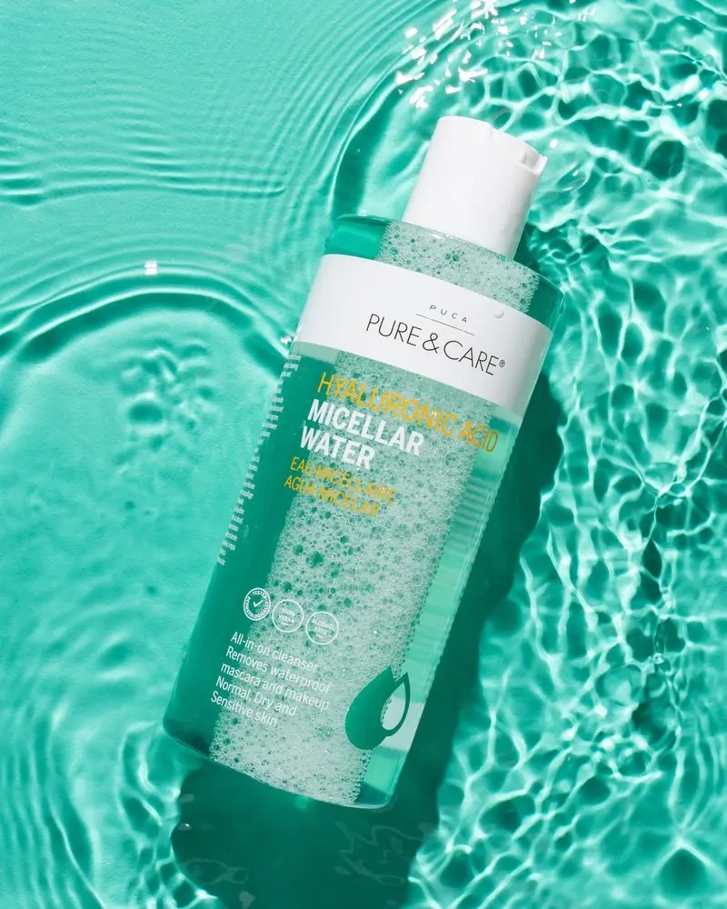 Nước tẩy trang cho da khô nhạy cảm _ Pure & Care Hyaluronic Acid Micellar Water