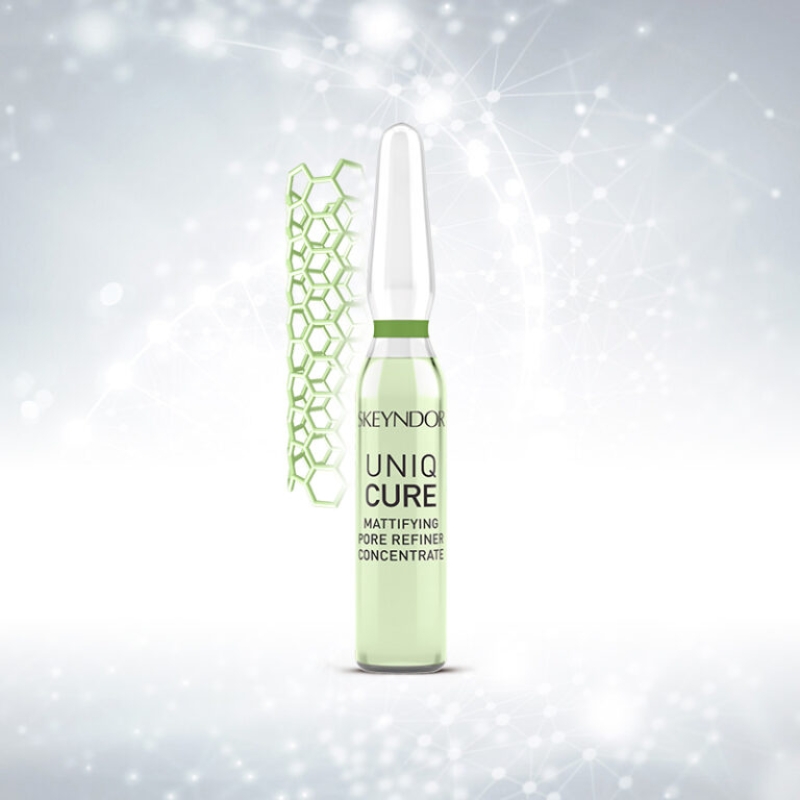 Skeyndor Uniqcure Mattifying Pore Refiner Concentrate 7 * 2ml _ Tinh chất đặc trị thu nhỏ lỗ chân lông và kiềm dầu giảm mụn