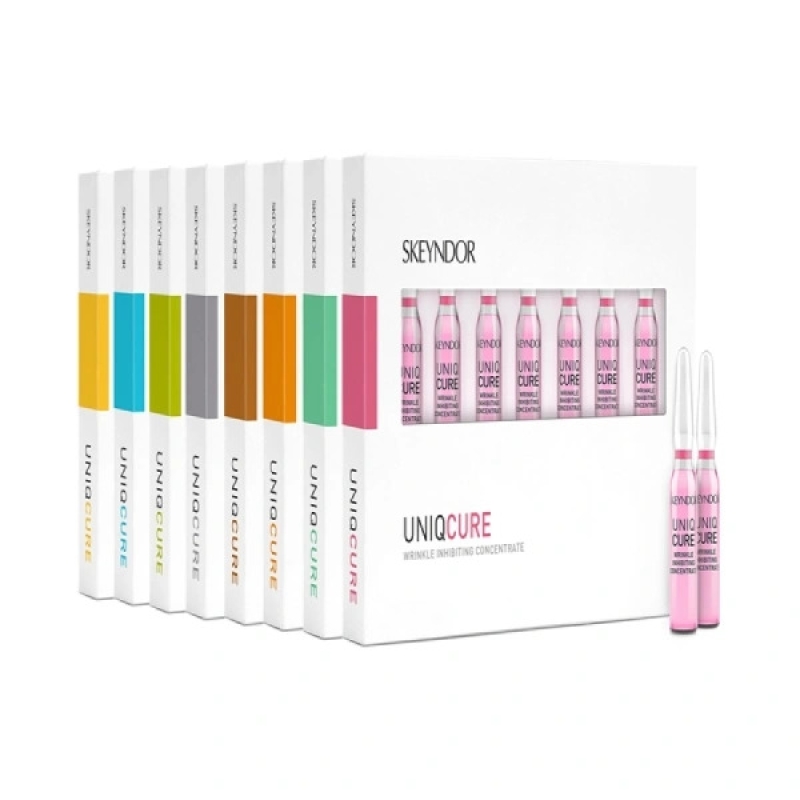 Skeyndor Uniqcure Hydrating Concentrate 7 * 2ml _ Tinh chất cấp nước chuyên sâu cho da khô nhạy cảm