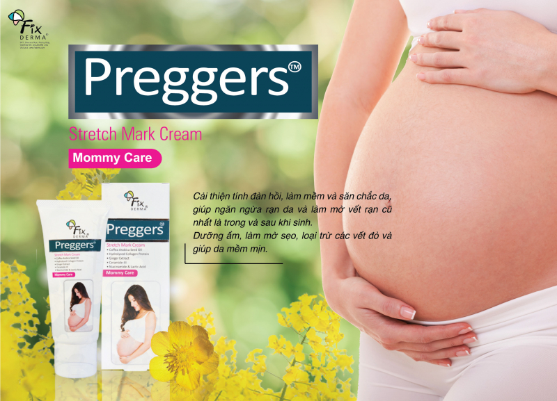 Kem chống rạn da trước và sau sinh Fixderma Preggers Stretch Mark Cream