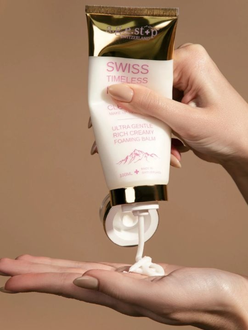 Sữa rửa mặt tạo bọt làm sạch tinh khiết & tẩy trang dịu nhẹ Agestop Timeless Foaming Cleansing Balm