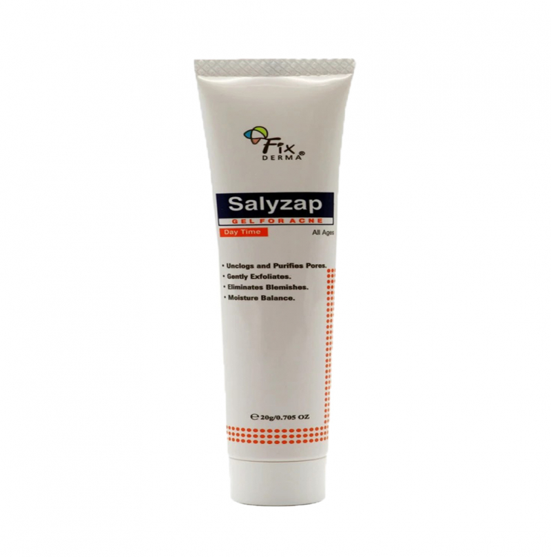Gel làm giảm và ngăn ngừa sự hình thành nhân mụn mới Fixderma Salyzap Gel Day Time
