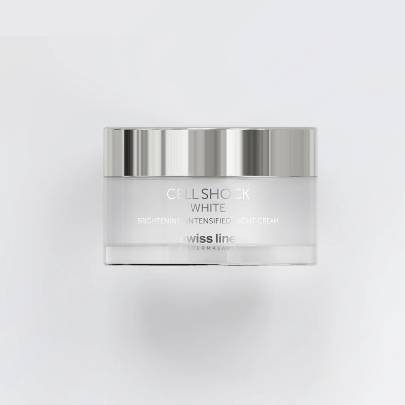 Swissline Cell Shock White Intensified Brightening Night Cream: Kem Dưỡng Trắng Da Chuyên Sâu Ban Đêm