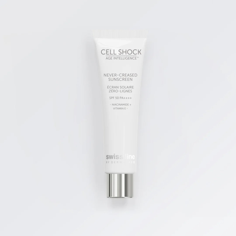 *   Kem Chống Nắng Vô Hình Swissline Never-Creased Sunscreen SPF50 PA++++: Dưỡng Ẩm Sâu, Chống Lão Hóa Cho Da Khô