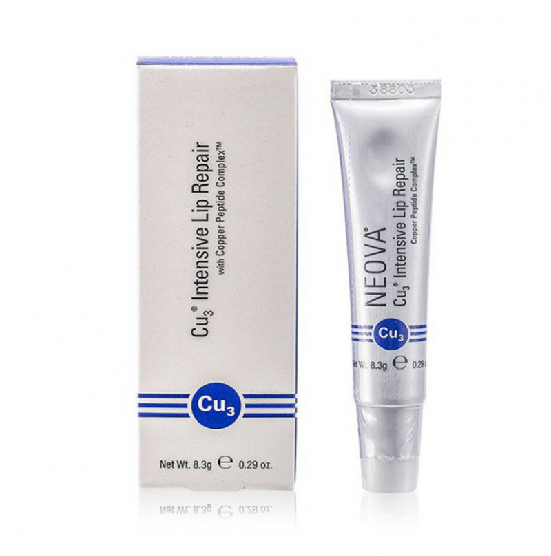 Kem dưỡng giảm thâm và căng bóng môi Neova Cu3 intensive lip repair